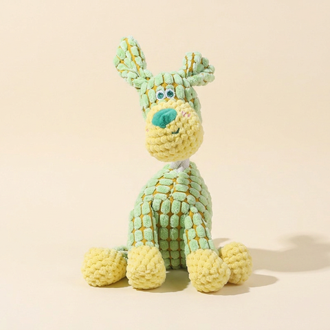 Wagvive Barnyard Squeaker, Green Dog