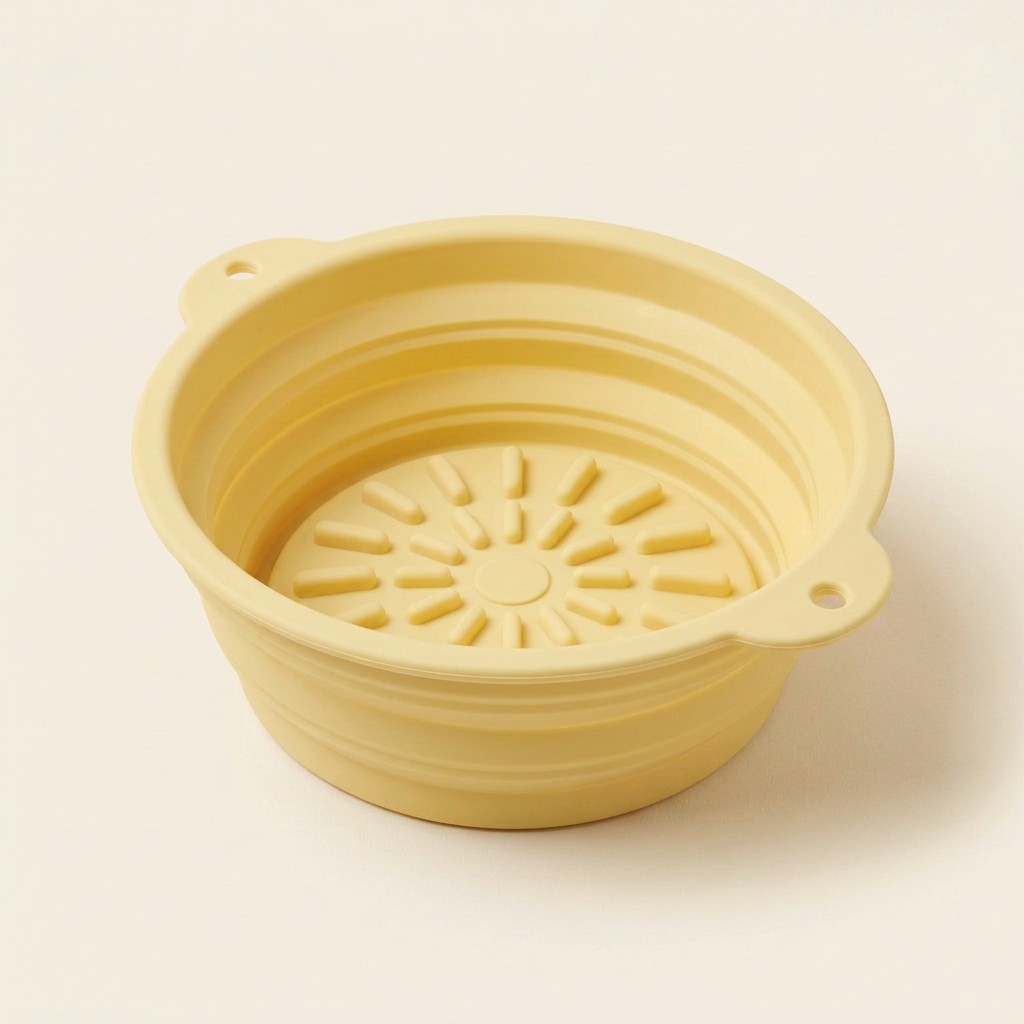 Wagvive 3-in-1 Travel Bowl, Yellow