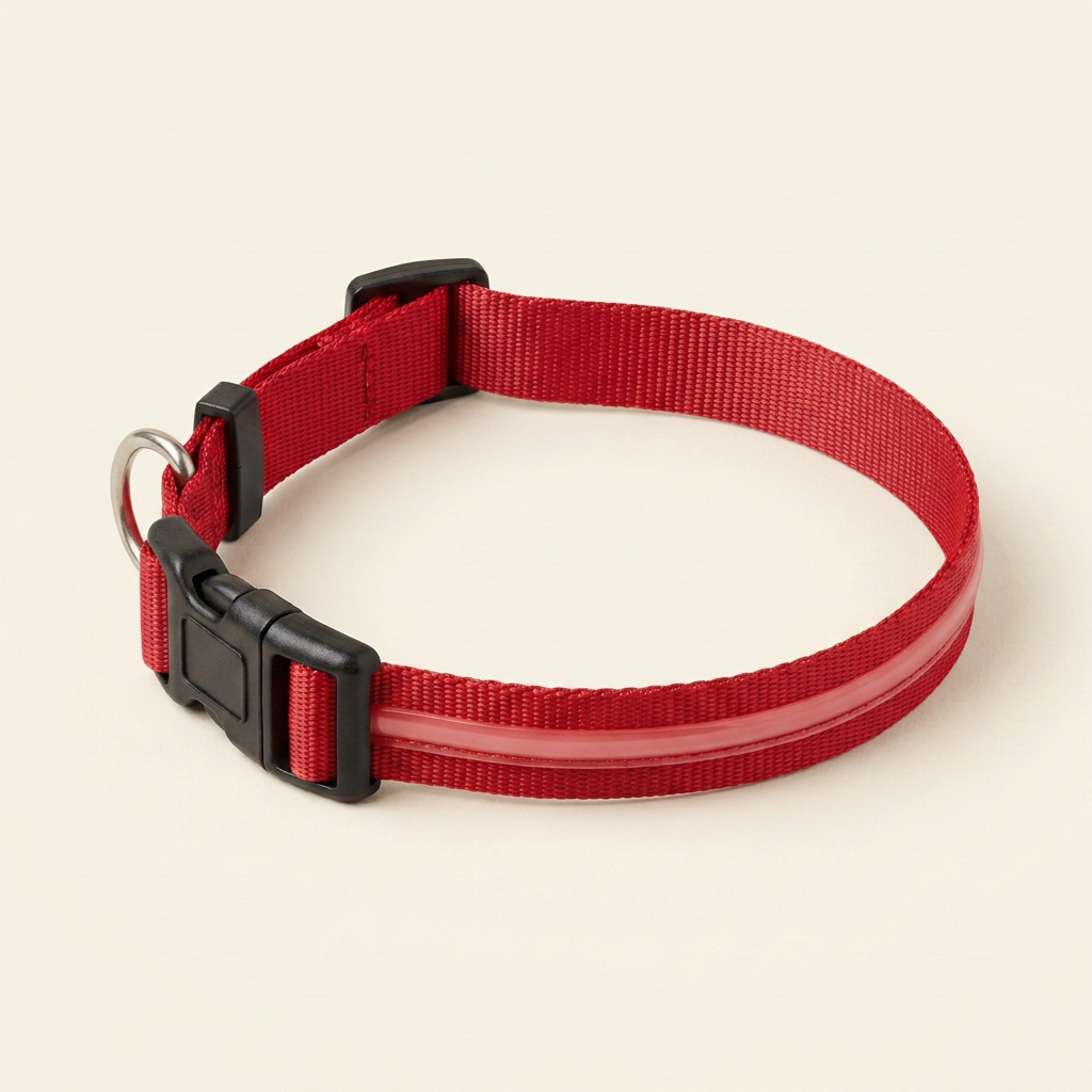 Wagvive LED Safety Halo Collar, Red