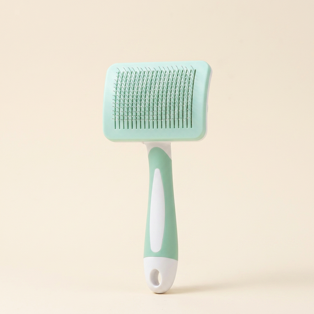 Wagvive Self-Cleaning Slicker Brush, Green