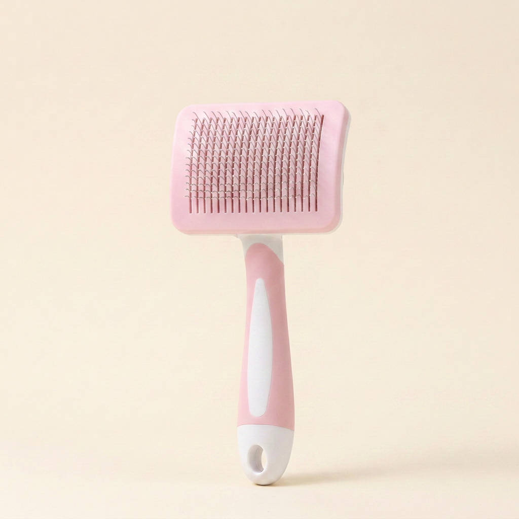 Wagvive Self-Cleaning Slicker Brush, Pink