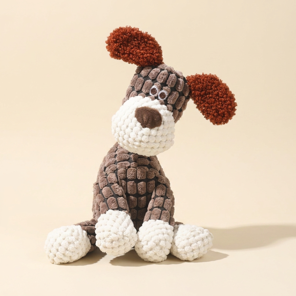 Wagvive Barnyard Squeaker, Brown Dog