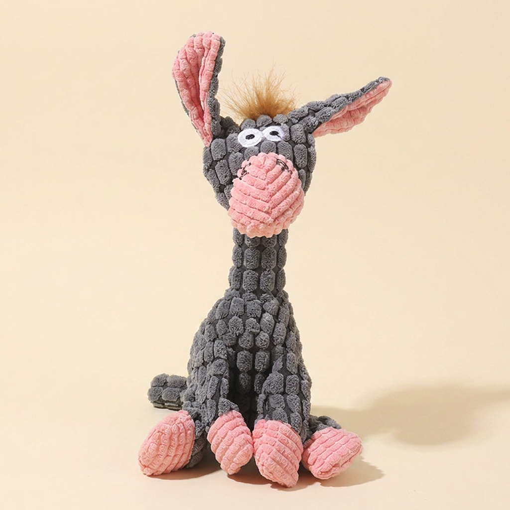 Wagvive Barnyard Squeaker, Grey Donkey