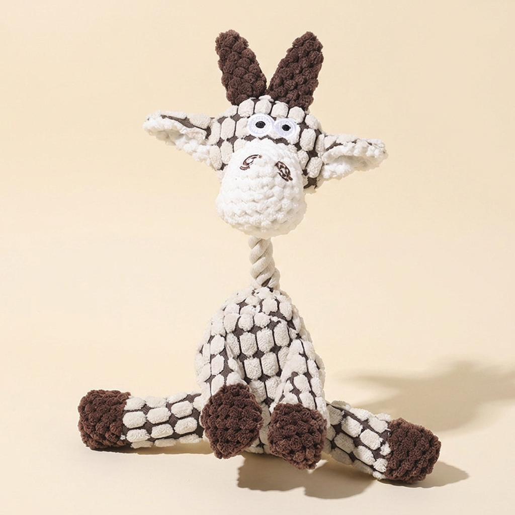 Wagvive Barnyard Squeaker, White Goat