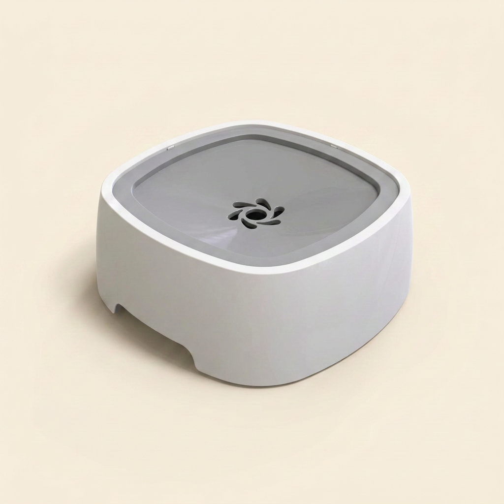 Wagvive Anti-Spill Floating Water Bowl, Grey