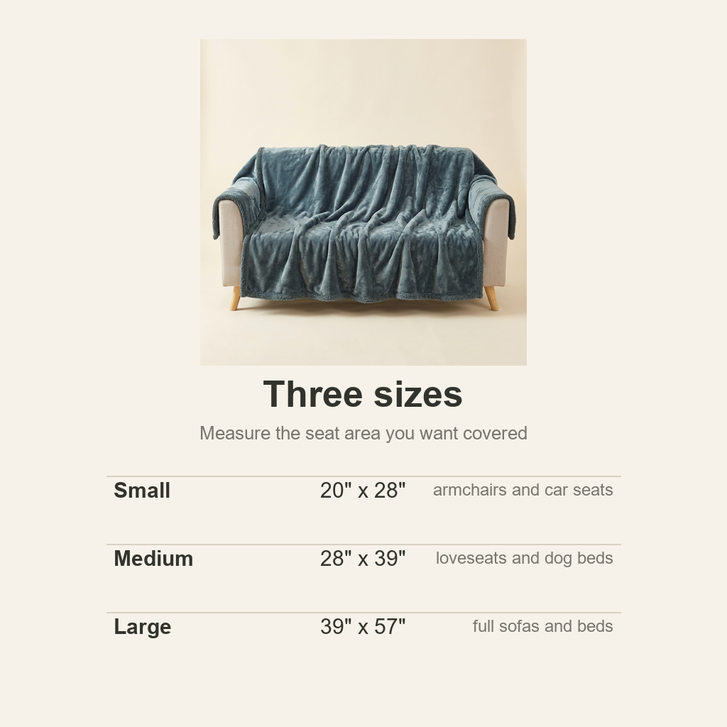 Wagvive Sofa Cover size guide