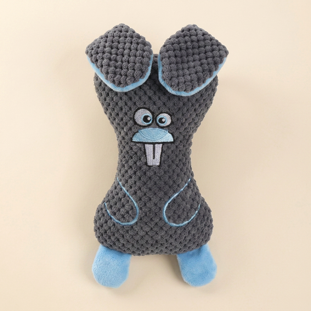 Wagvive Crinkle Plush Buddy, Blue