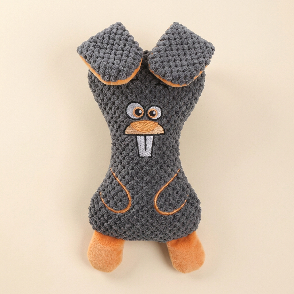 Wagvive Crinkle Plush Buddy, Orange