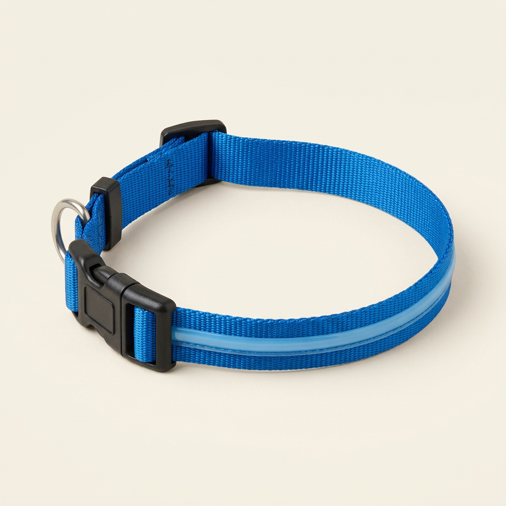 Wagvive LED Safety Halo Collar, Blue