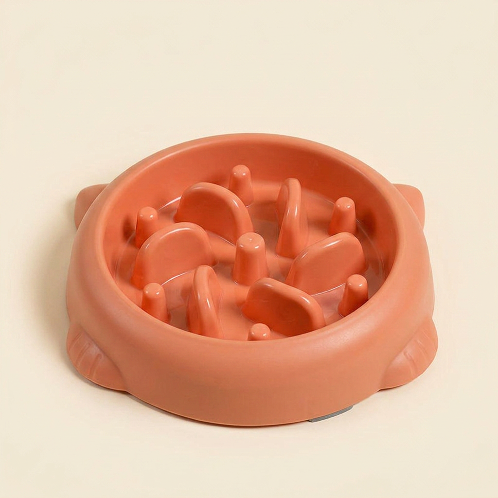 Wagvive Slow Feeder Bowl, Orange