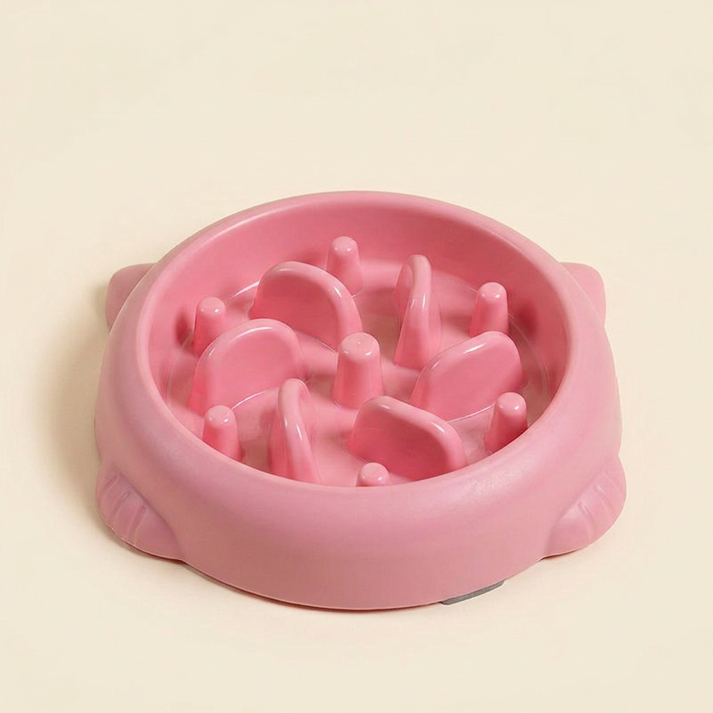 Wagvive Slow Feeder Bowl, Pink