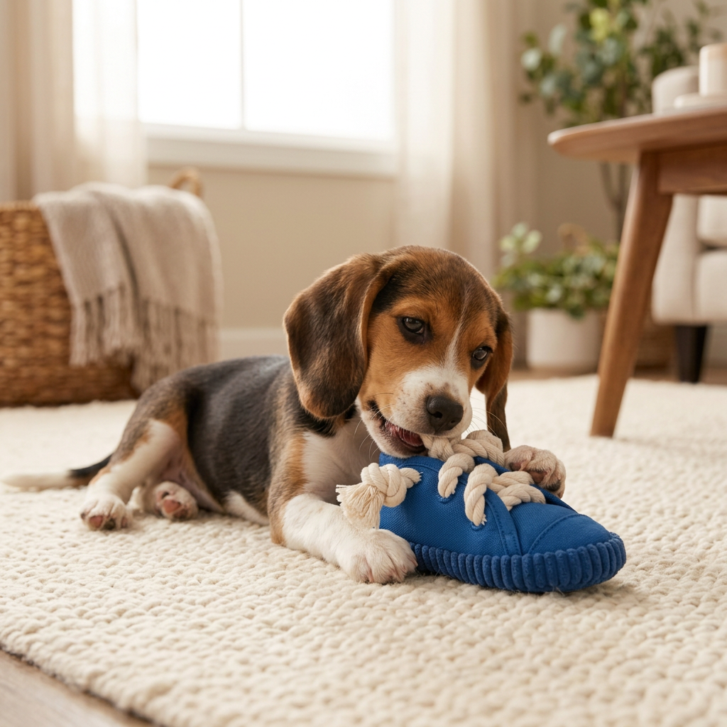 Wagvive Sneaker Chew Buddy in use