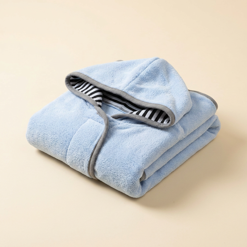 Wagvive Quick-Dry Bath Robe, Blue