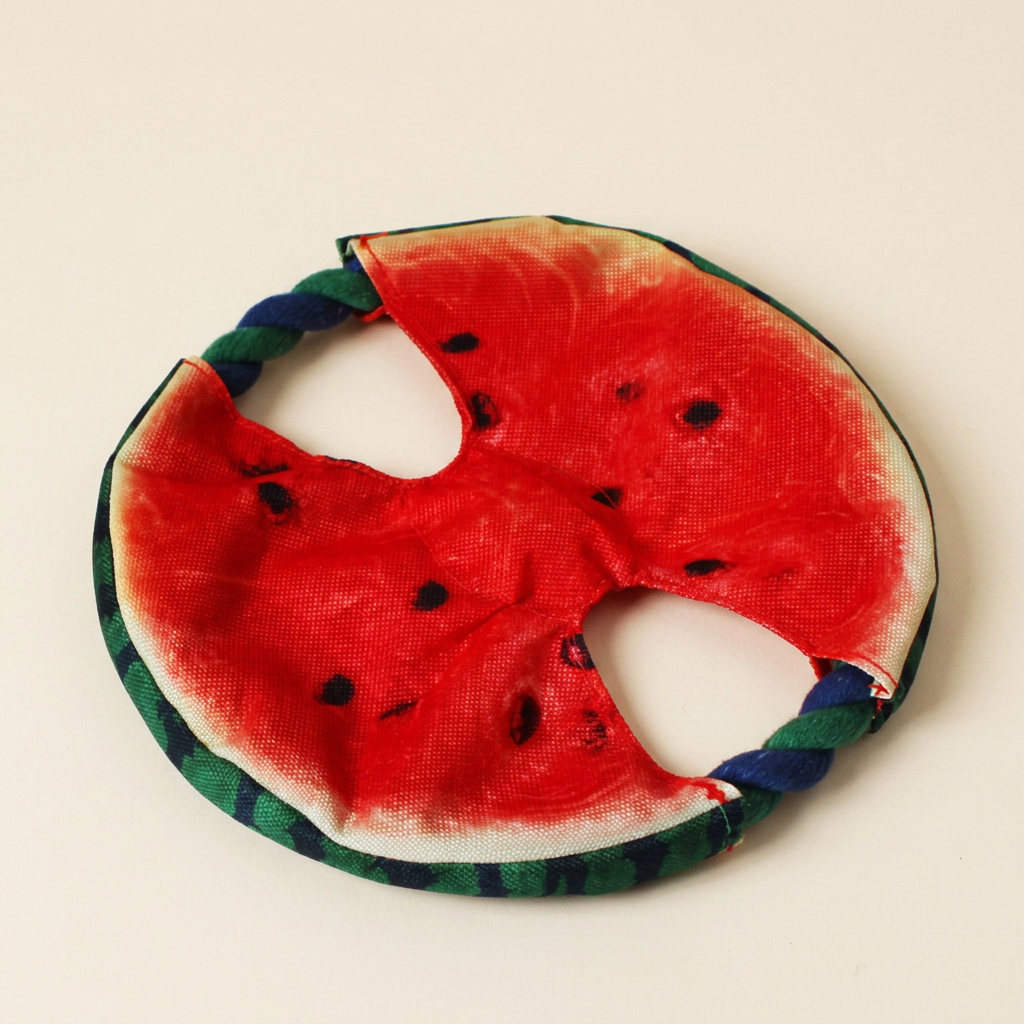 Wagvive Watermelon Rope Frisbee