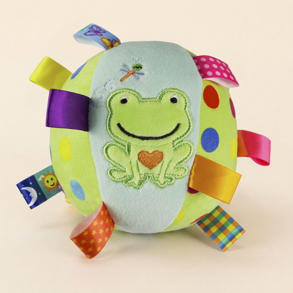 Wagvive Jingle Plush Ball, Frog