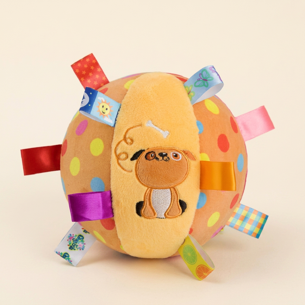Wagvive Jingle Plush Ball, Dog