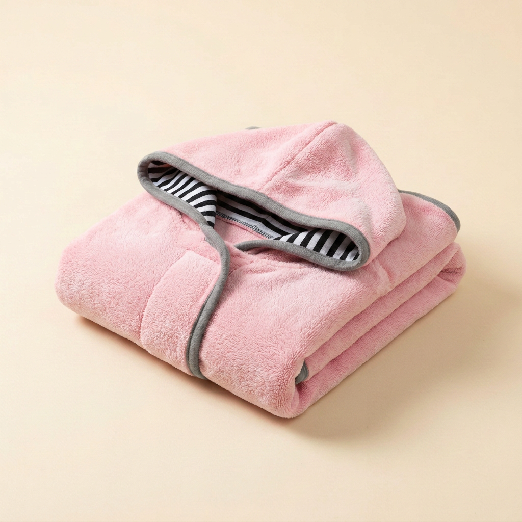 Wagvive Quick-Dry Bath Robe, Pink