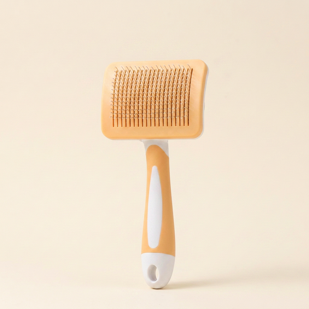Wagvive Self-Cleaning Slicker Brush, Orange