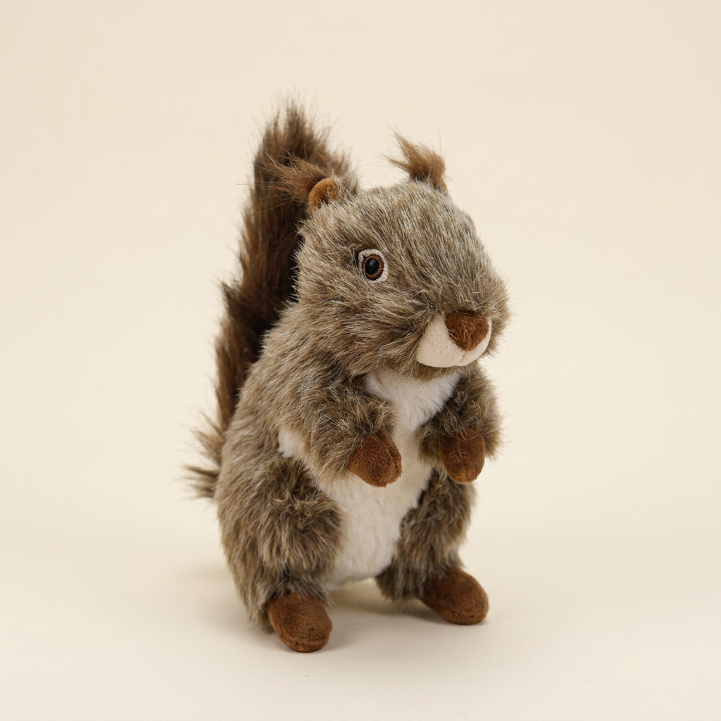 Wagvive Squirrel Squeaky Plush