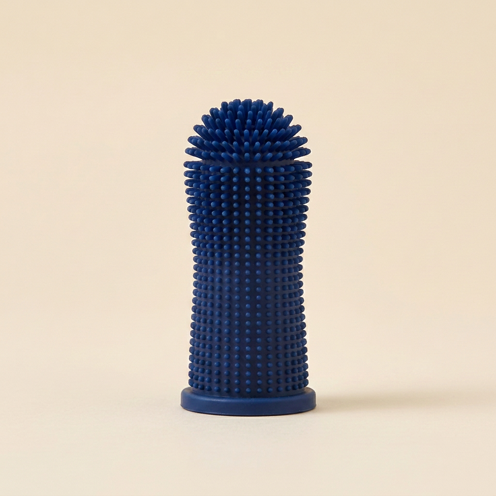 Wagvive Finger Toothbrush, Dark Blue