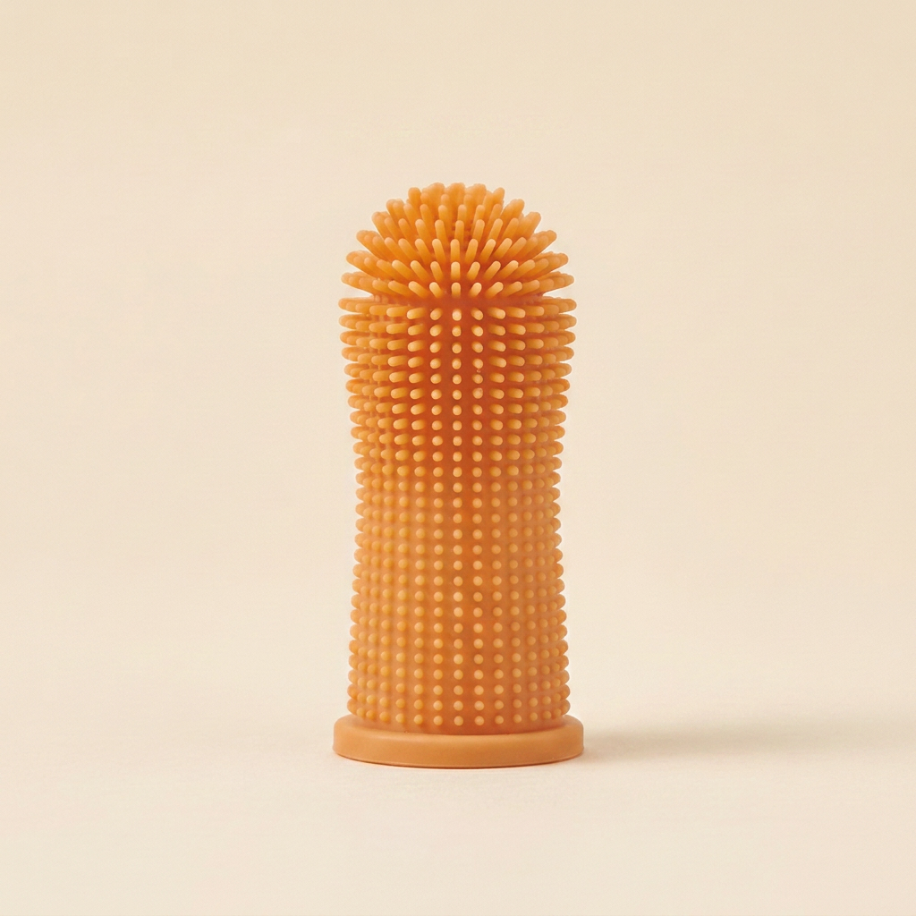 Wagvive Finger Toothbrush, Orange