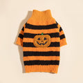 Wagvive Jack-o-Lantern Sweater - Orange Stripe