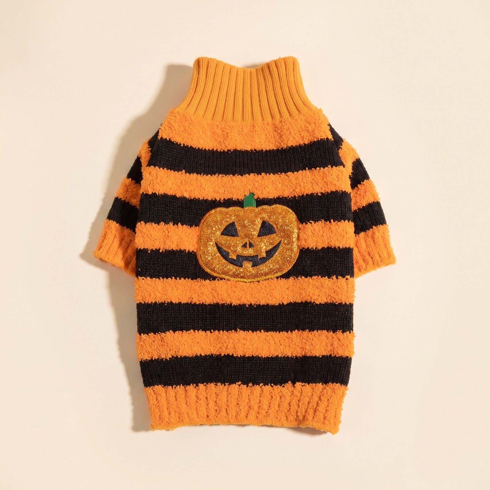 Wagvive Jack-o-Lantern Sweater - Orange Stripe