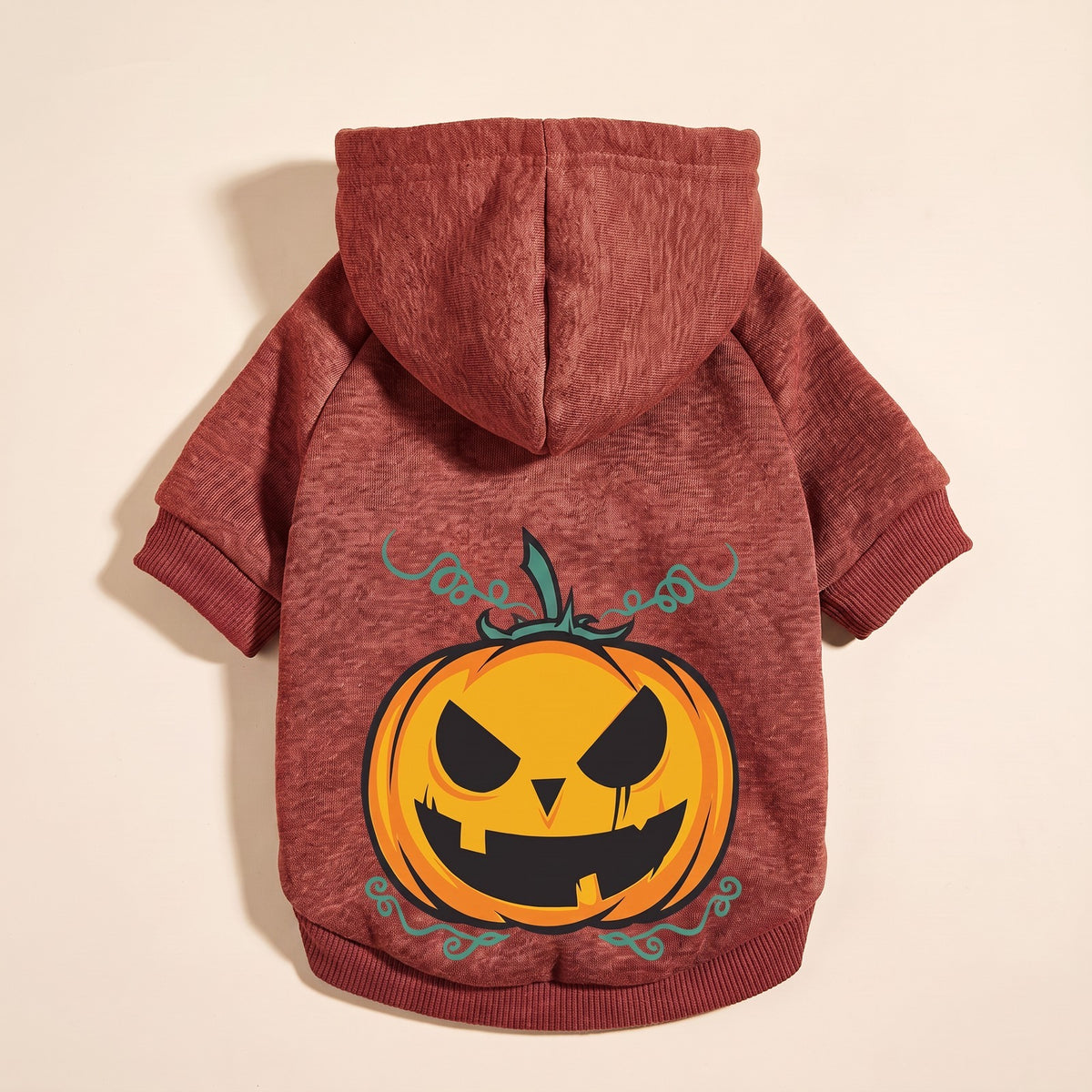 Wagvive Pumpkin Hoodie - Red
