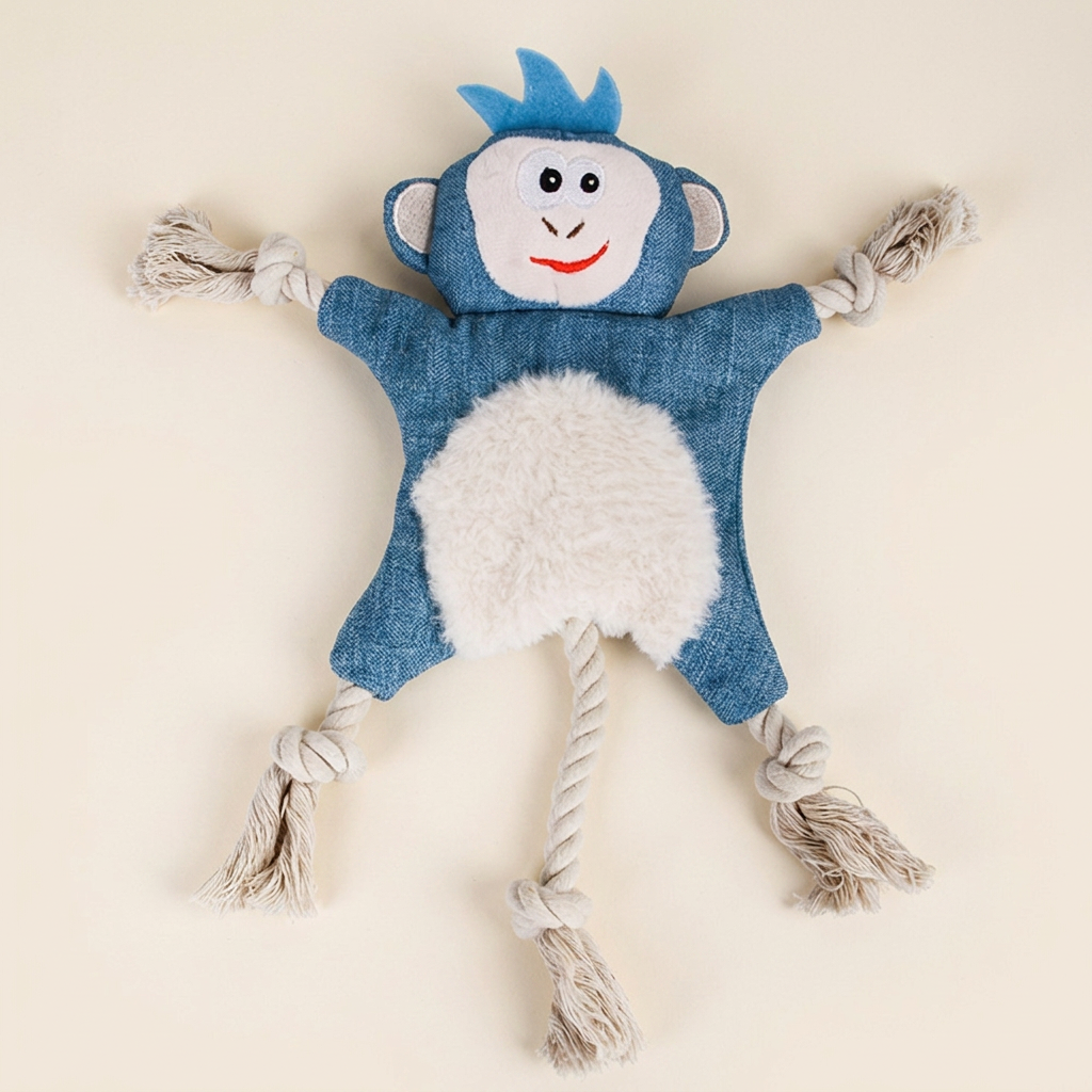 Wagvive Woodland Rope-Limb Plush, Monkey
