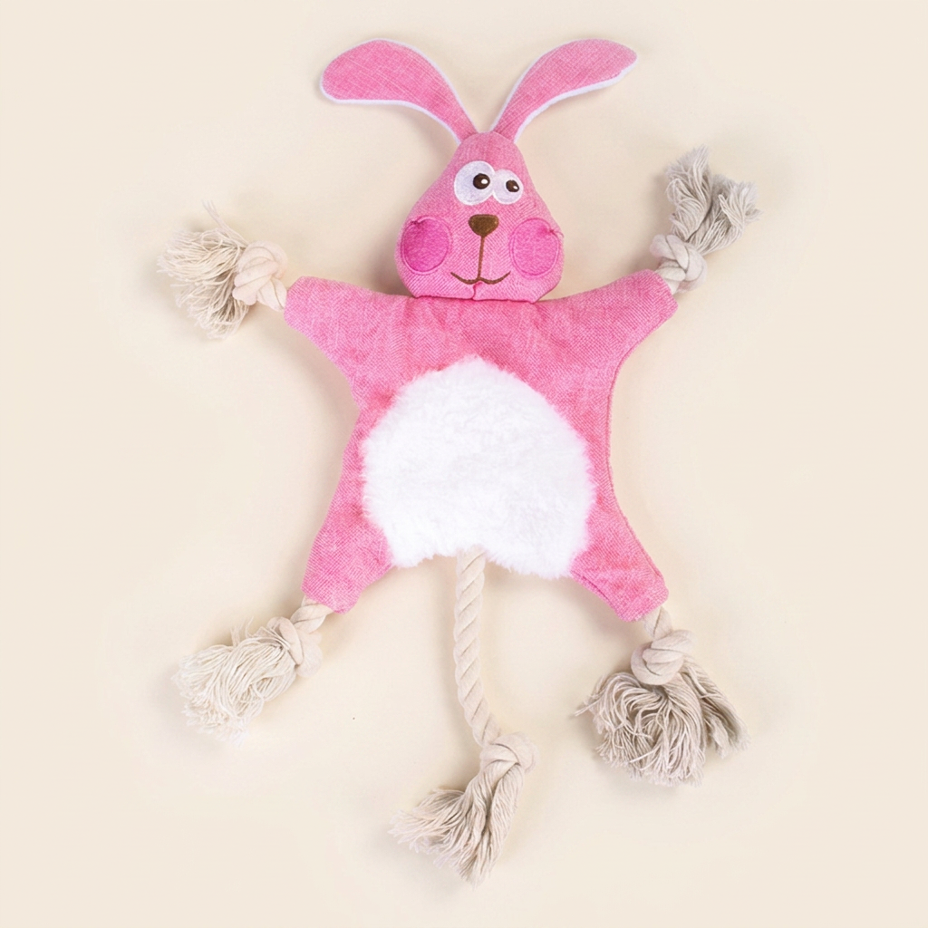 Wagvive Woodland Rope-Limb Plush, Rabbit